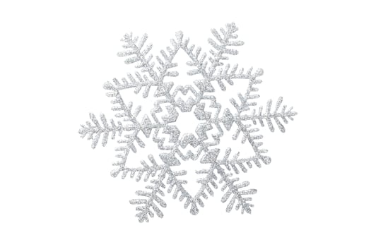 6949 White snowflake isolated on a transparent background photo