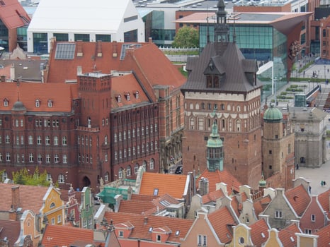 the city of gdansk in poland photo