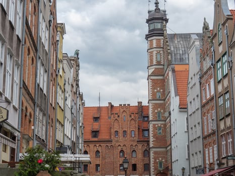 the city of gdansk in poland photo