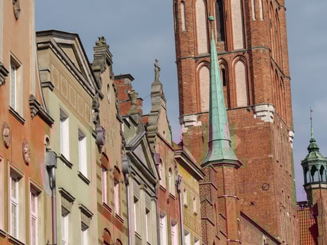 the city of gdansk in poland photo