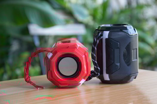 mini portable speaker, bluetooth speaker photo