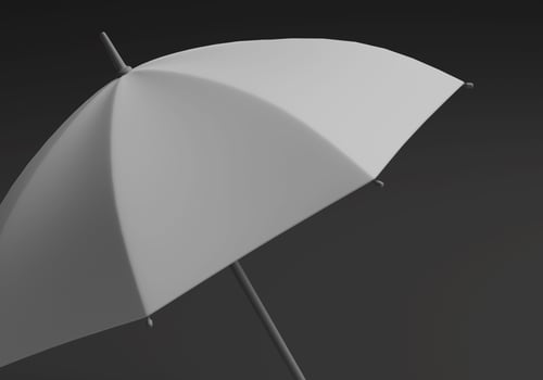 Umbrella mockup template with copy space for your logo or graphic design photo