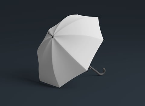 Umbrella mockup template with copy space for your logo or graphic design photo