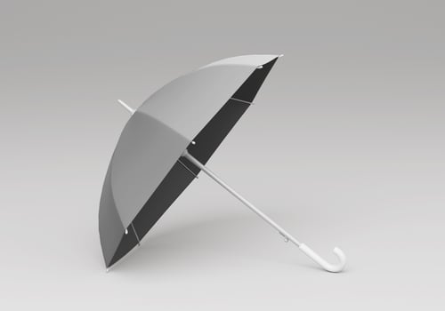 Umbrella mockup template with copy space for your logo or graphic design photo