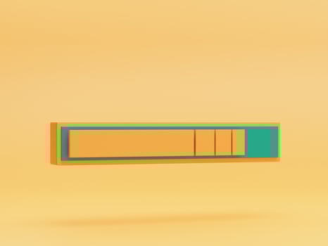 battery charge icon. 3d rendering. photo