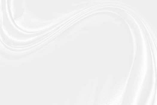 Elegant white silk or luxury satin fabric can be used as a wedding background, elegant background design. photo