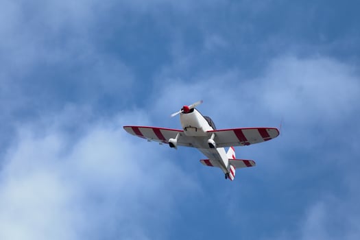 Ultralight airplane flying photo