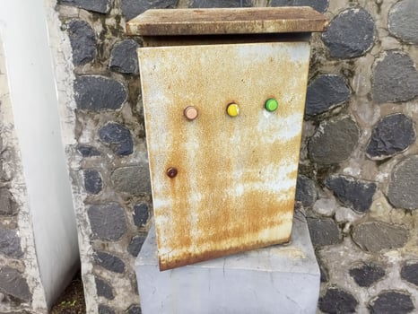 old electrical terminals for street lighting photo