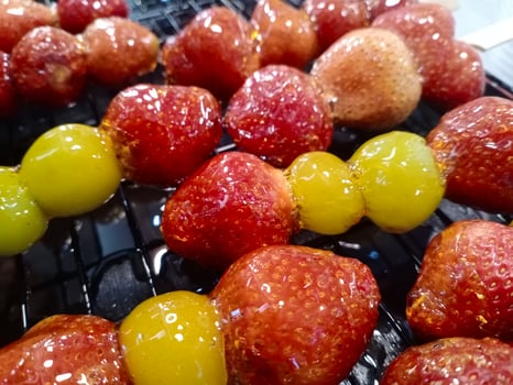 Chinese Traditional street food - Tanghulu photo