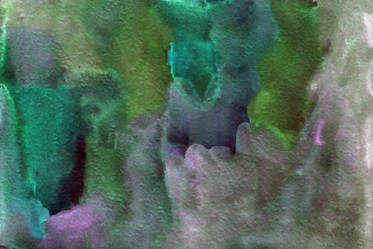 Green hand-drawn watercolor background photo