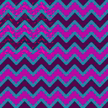 Funky Zigzag light blue photo