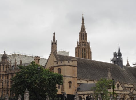 Westminster Hall at the Parliament in London photo