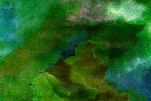 Gradient green brown hand-drawn watercolor background photo