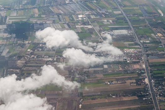 bird eye view town photo