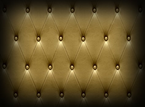 Luxurious dark golden leather  seat upholstery photo