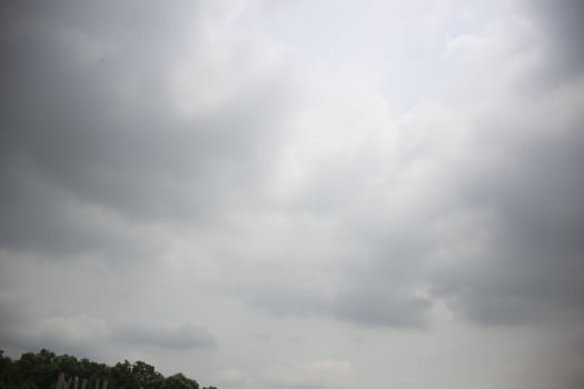 dark blue cloud and white blue sky background and city evening time with rainy cloudy time photo