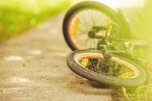 wheel of a children's bicycle photo