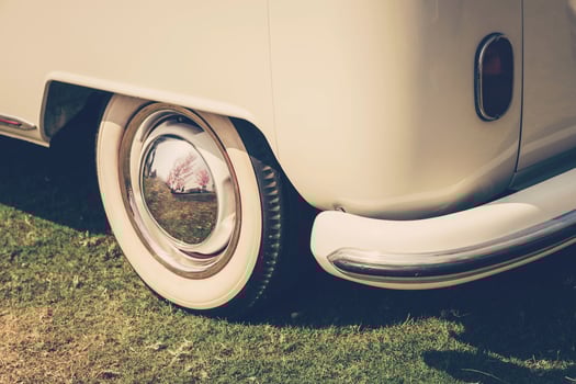 Retro classic car vintage style photo