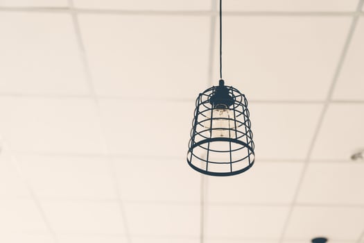 Retro or vintage old style light bulb decor photo