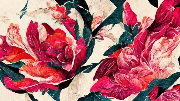 abstract flowers. Abstract illustration art photo