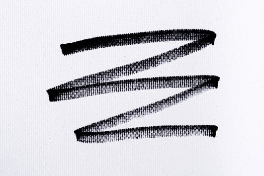black ink shape on watercolor paper texture background photo