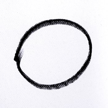 black ink shape on watercolor paper texture background photo