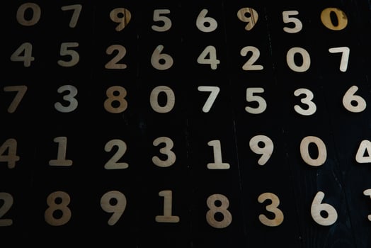 Numbers texture abstraction. Global economy crisis concept. Finance data or education concept. photo