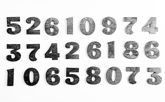 Numbers texture abstraction. Global economy crisis concept. Finance data or education concept. photo