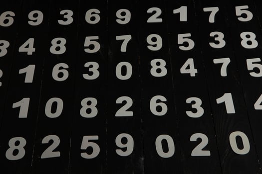 Numbers texture abstraction. Global economy crisis concept. Finance data or education concept. photo