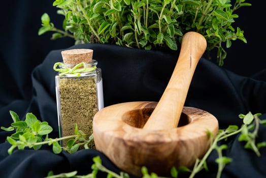 oregano origanum vulgar delicious kitchen herbs photo