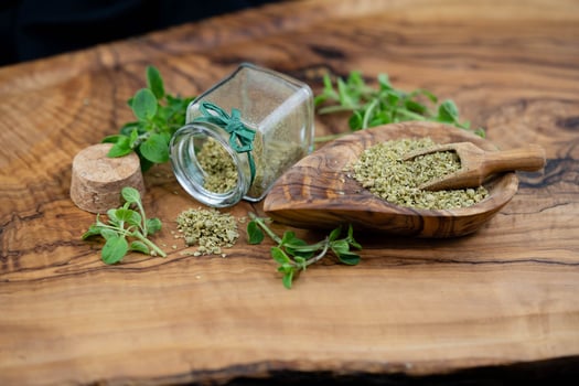 oregano origanum vulgar delicious kitchen herbs photo