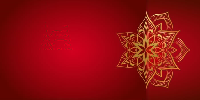 Luxury mandala background with golden arabesque pattern arabic islamic east style.decorative mandala for print, poster, cover, brochure, flyer, banner. photo
