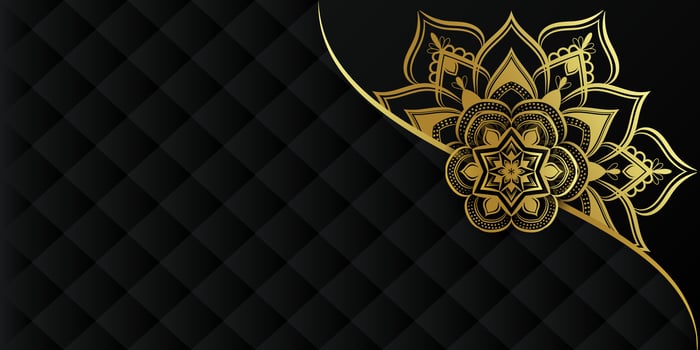 Luxury mandala background with golden arabesque pattern arabic islamic east style.decorative mandala for print, poster, cover, brochure, flyer, banner. photo