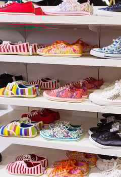 Background with shoes photo