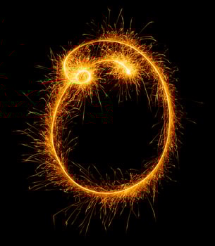 made with sAlphabet element made with sparklers ready for your inscriptions on black background photo