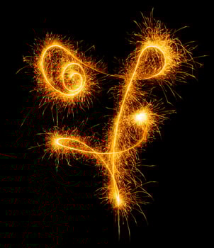 made with sAlphabet element made with sparklers ready for your inscriptions on black background photo