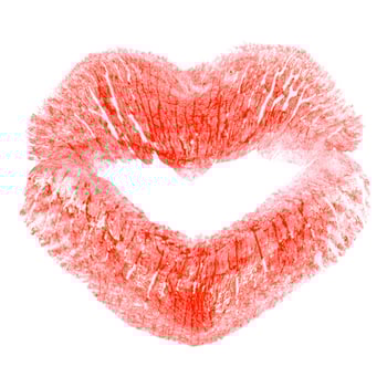 Kiss lip print photo