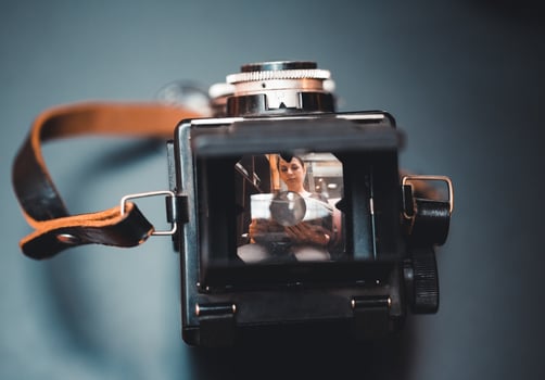 Vintage tlr camera photo