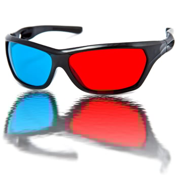 3d cinema glasses photo