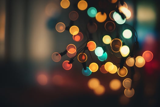 blurry photo of a bunch of lights AI Generated