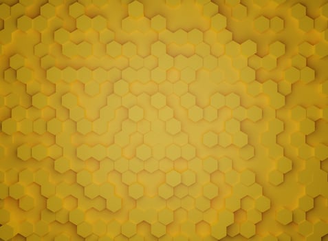 3d hexagon background with texture photo