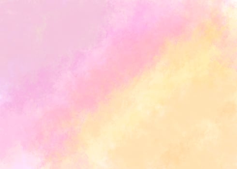 Abstract sunset sky background, hand painted watercolor texture photo
