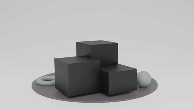3d background products display podium scene with geometric platform photo