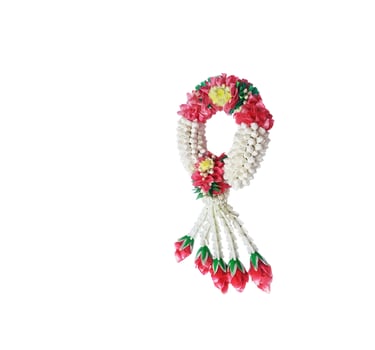 Jasmine garland , Handmade , Sign of Mother day in Thailand photo