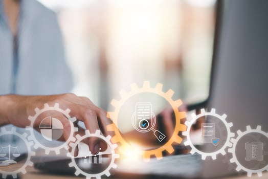 accountant Audit documents, quality assessment management With a checklist, business document evaluation process, market data report analysis and consulting, plan review process and assess correctness photo