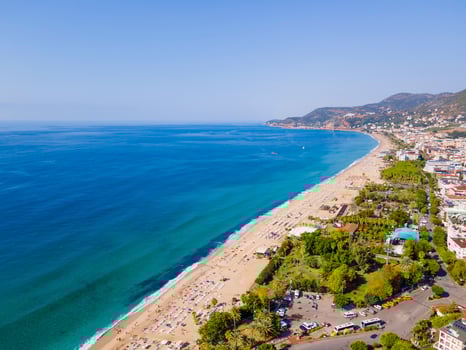 aerial sea and city photo