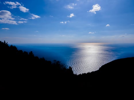 aerial sea and city photo
