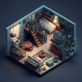 Beautifully designed vintage interior photo
