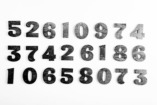 Numbers texture abstraction. Global economy crisis concept. Finance data or education concept. photo