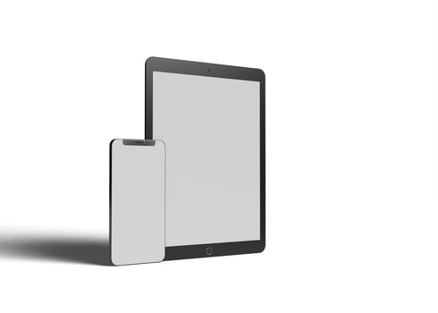 Mobile and tablet mockup photo